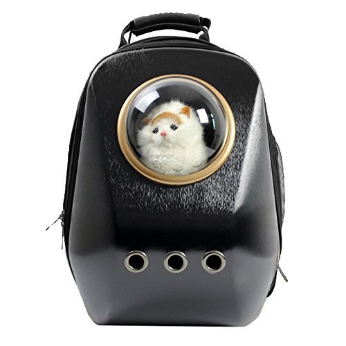 Lily & Friends - Space capsual Pet Tasche, tragbar Rucksack für Tragetaschen, Reisen Hand Schultertasche beweglich, Rucksack mit Transparent Halbkugel Fenster