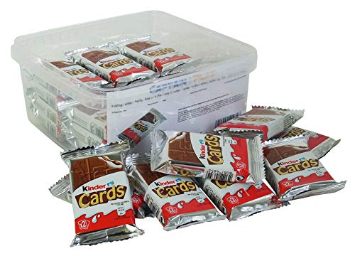Süßigkeiten Party Box mit Ferrero Kinder Cards in Einzelverpackung, 1er Pack (1 x 768g)