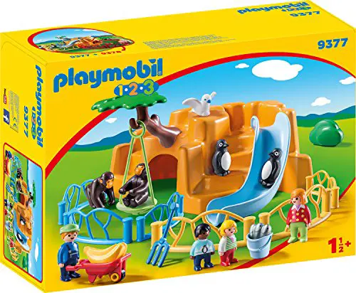 Playmobil Konstruktions-Spielset "Zoo (9377) Playmobil 1-2-3"